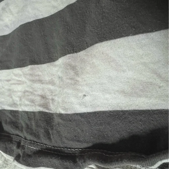 Grey & White Striped Boxy Tee - Picture 5 of 6